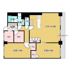 2LDK 間取り図