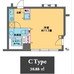 ワンルーム 間取り図