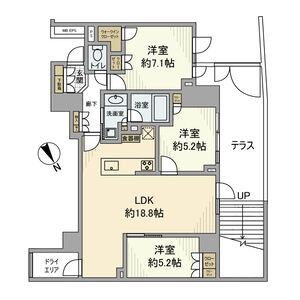 3LDK 間取り図