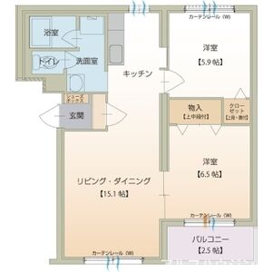 2LDK 間取り図