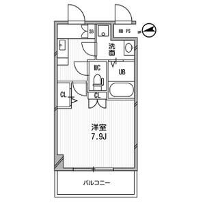 1K 間取り図