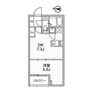 1DK 間取り図