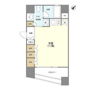 ワンルーム 間取り図