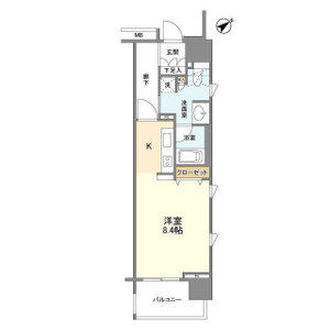 ワンルーム 間取り図