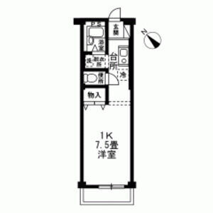 1K 間取り図