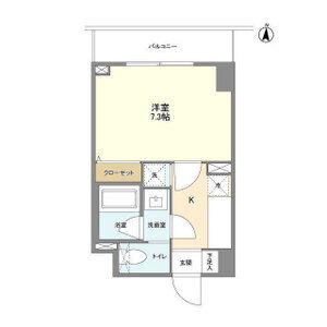 1K 間取り図