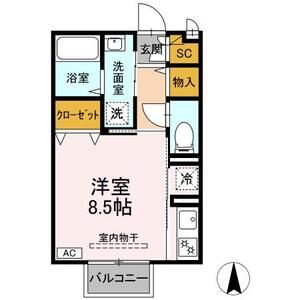 ワンルーム 間取り図