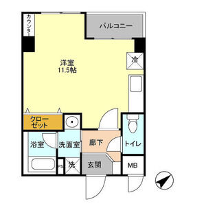 ワンルーム 間取り図