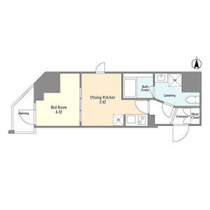 1DK 間取り図