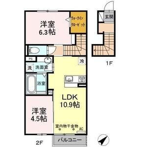 2LDK 間取り図