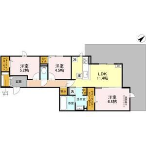 3LDK 間取り図