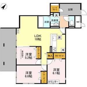 3LDK 間取り図