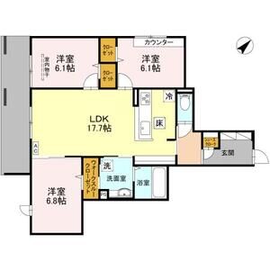 3LDK 間取り図