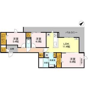 3LDK 間取り図