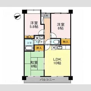 3LDK 間取り図
