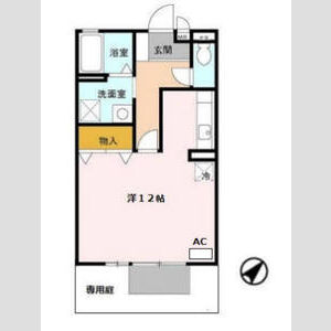 ワンルーム 間取り図