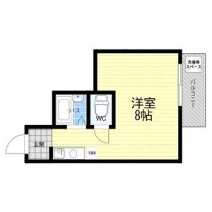 ワンルーム 間取り図