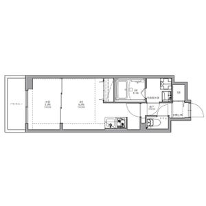 1DK 間取り図