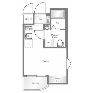 ワンルーム 間取り図