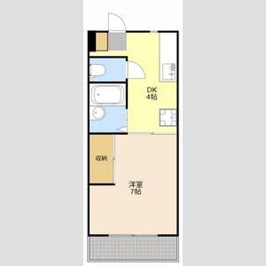 1DK 間取り図