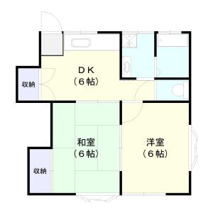 2DK 間取り図