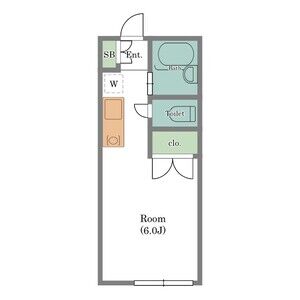 ワンルーム 間取り図