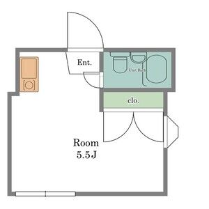 ワンルーム 間取り図