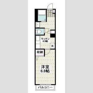 1K 間取り図