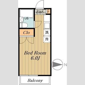 1K 間取り図