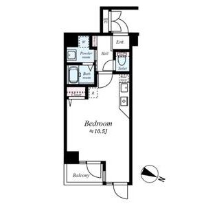 ワンルーム 間取り図