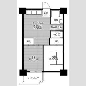 2DK 間取り図