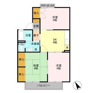 3DK 間取り図