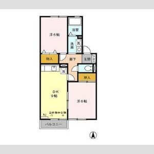 2DK 間取り図