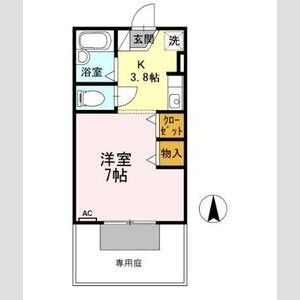 ワンルーム 間取り図
