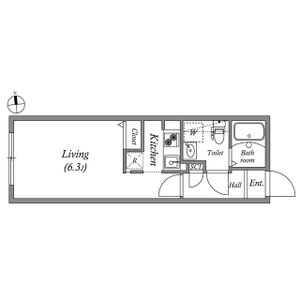 ワンルーム 間取り図