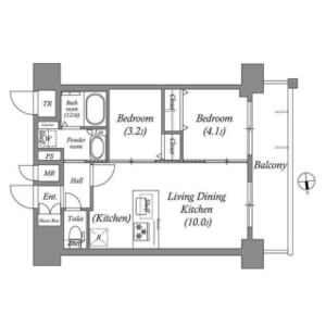 2LDK 間取り図
