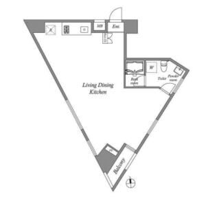 ワンルーム 間取り図