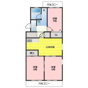3LDK 間取り図