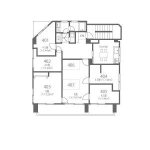 ワンルーム 間取り図
