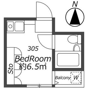 ワンルーム 間取り図