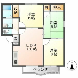 3LDK 間取り図