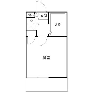 1K 間取り図