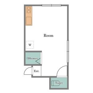 ワンルーム 間取り図