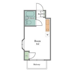 ワンルーム 間取り図