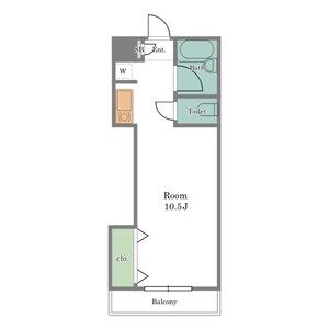 ワンルーム 間取り図