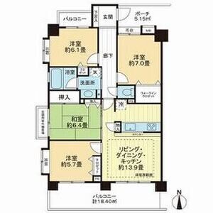 4LDK 間取り図