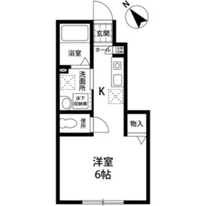 ワンルーム 間取り図