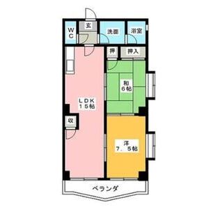 2LDK 間取り図