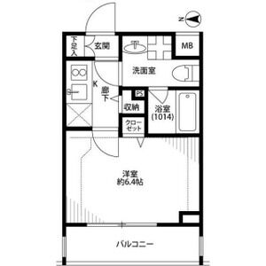 1K 間取り図