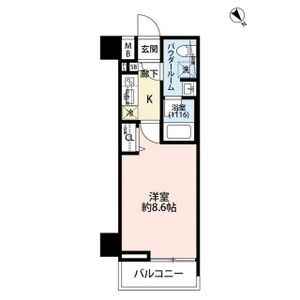 1K 間取り図